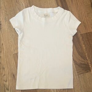 Madewell White Short Sleeve Tee